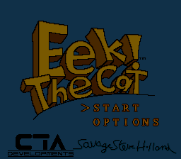 Eek! The Cat Title Screen